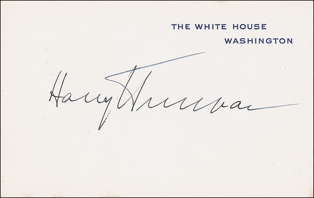 Lot #149 Harry S. Truman