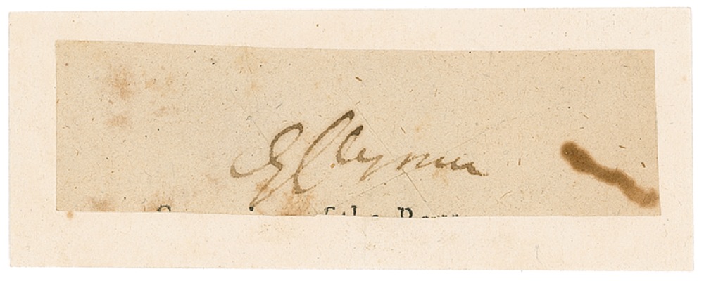 Lot #206 Declaration of Independence: George