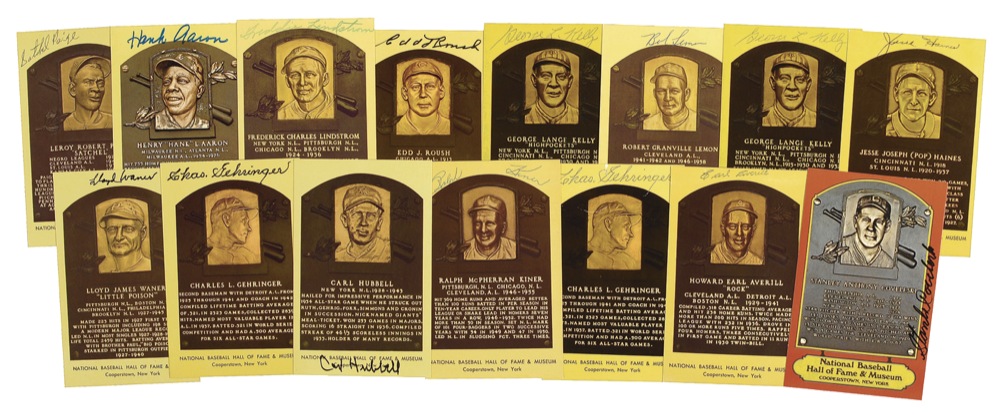 Lot #1101 Baseball Hall of Famers