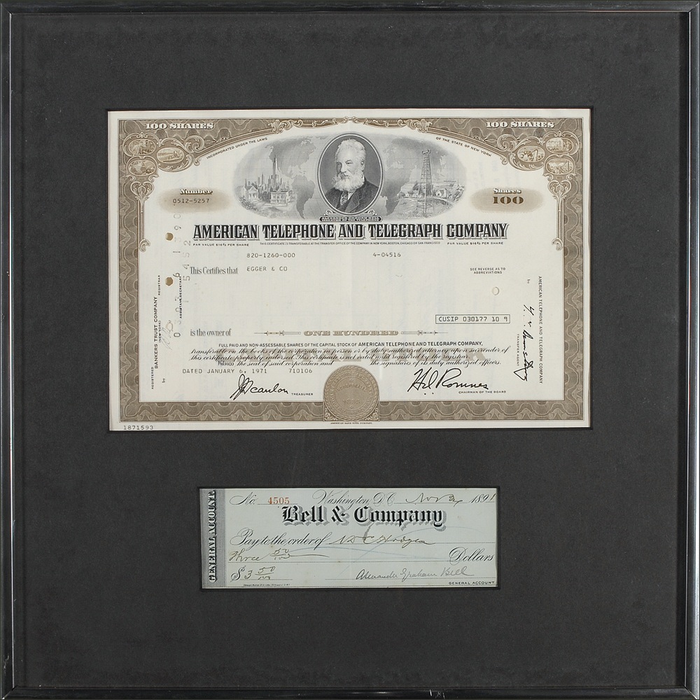 Lot #155 Alexander Graham Bell