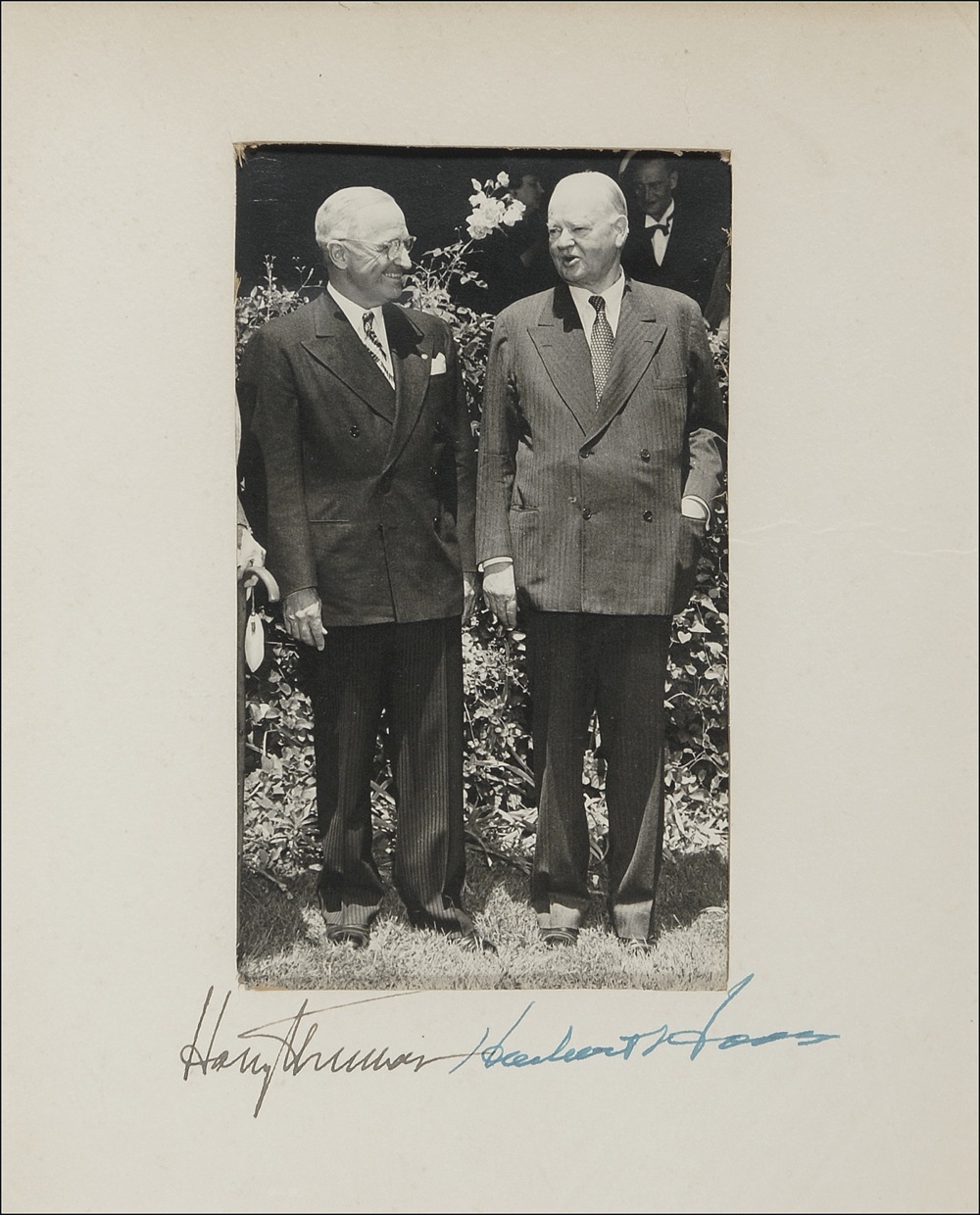 Lot #134 Harry S. Truman and Herbert Hoover