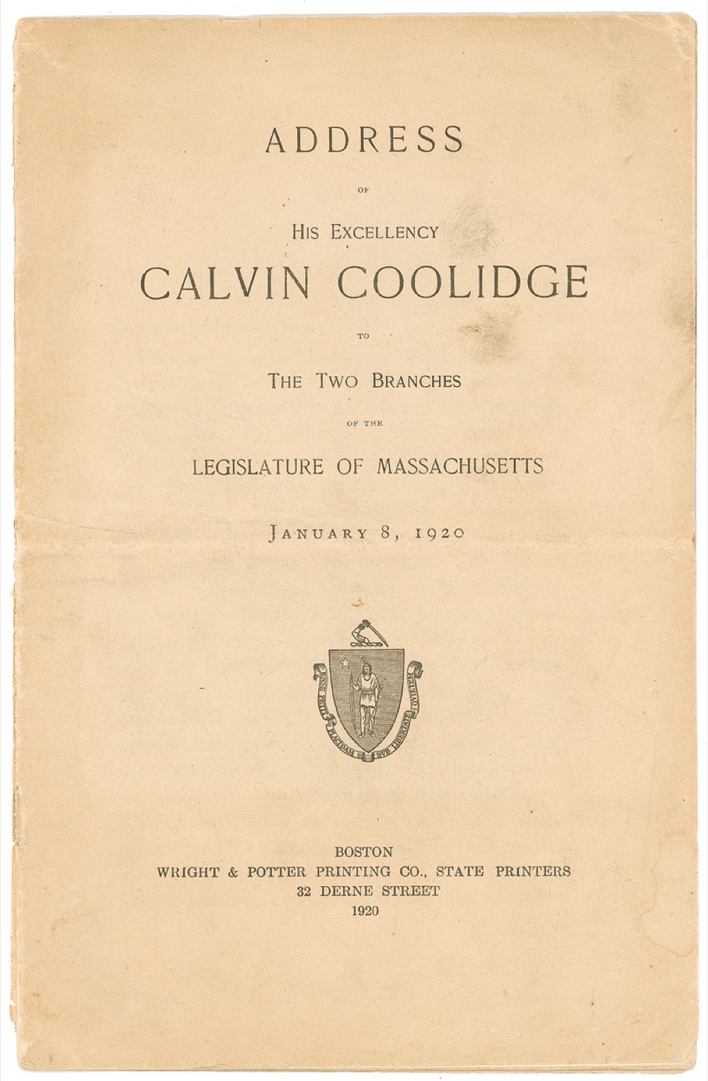 Lot #37 Calvin Coolidge