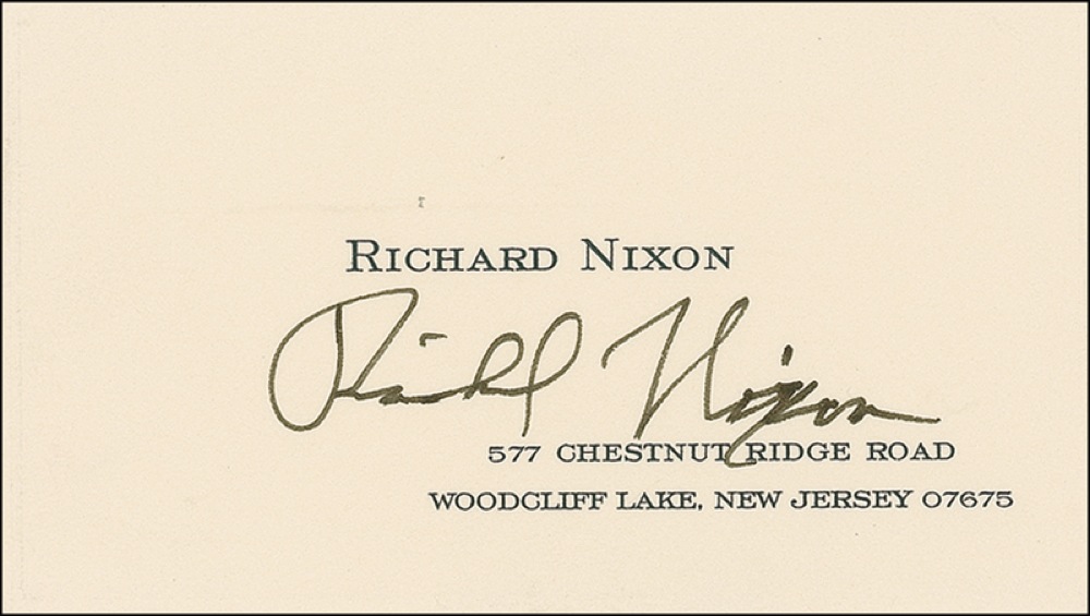 Lot #95 Richard Nixon
