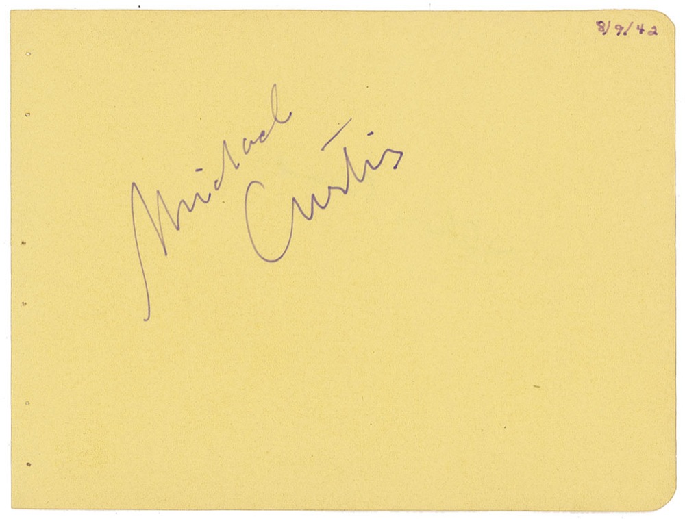 Lot #902 Casablanca: Michael Curtiz