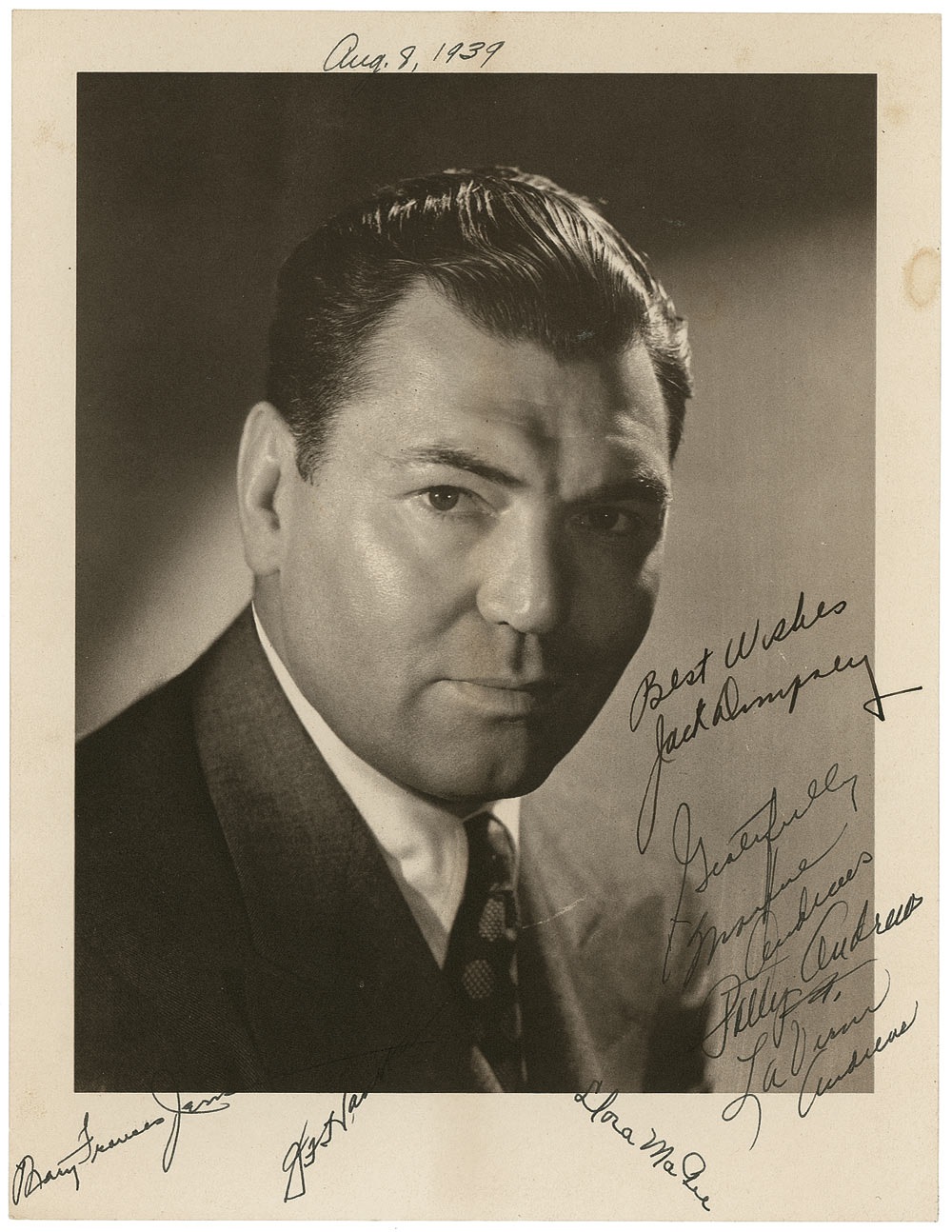Lot #1188 Jack Dempsey and the Andrews Sisters
