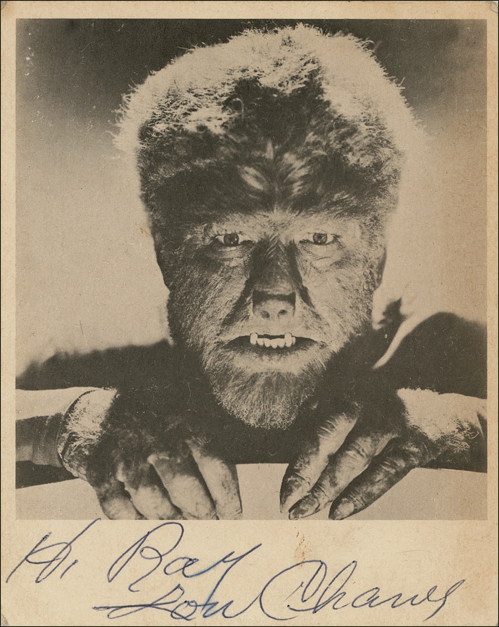 Lot #908 Lon Chaney, Jr.