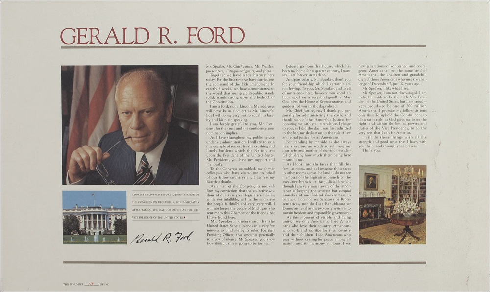 Lot #43 Gerald Ford