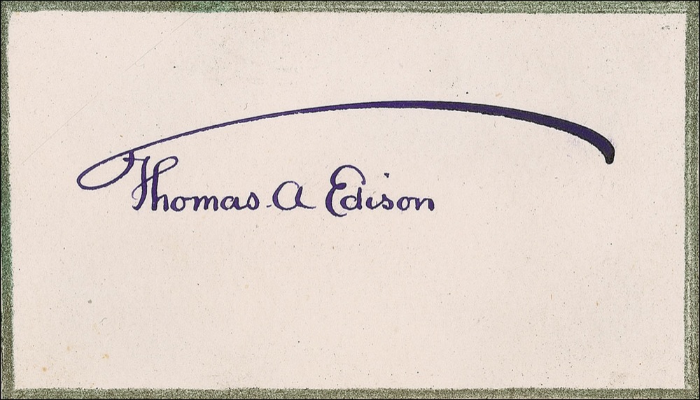 Lot #255 Thomas Edison