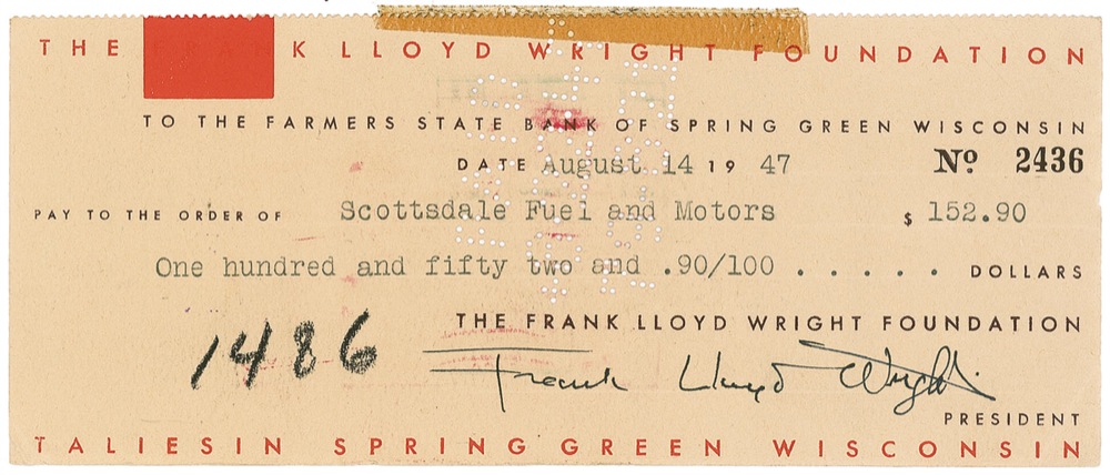 Lot #631 Frank Lloyd Wright