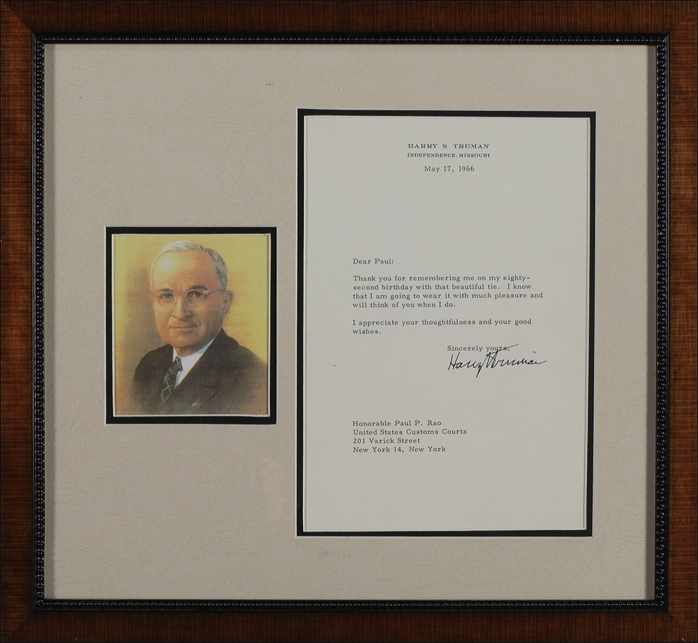 Lot #180 Harry S. Truman