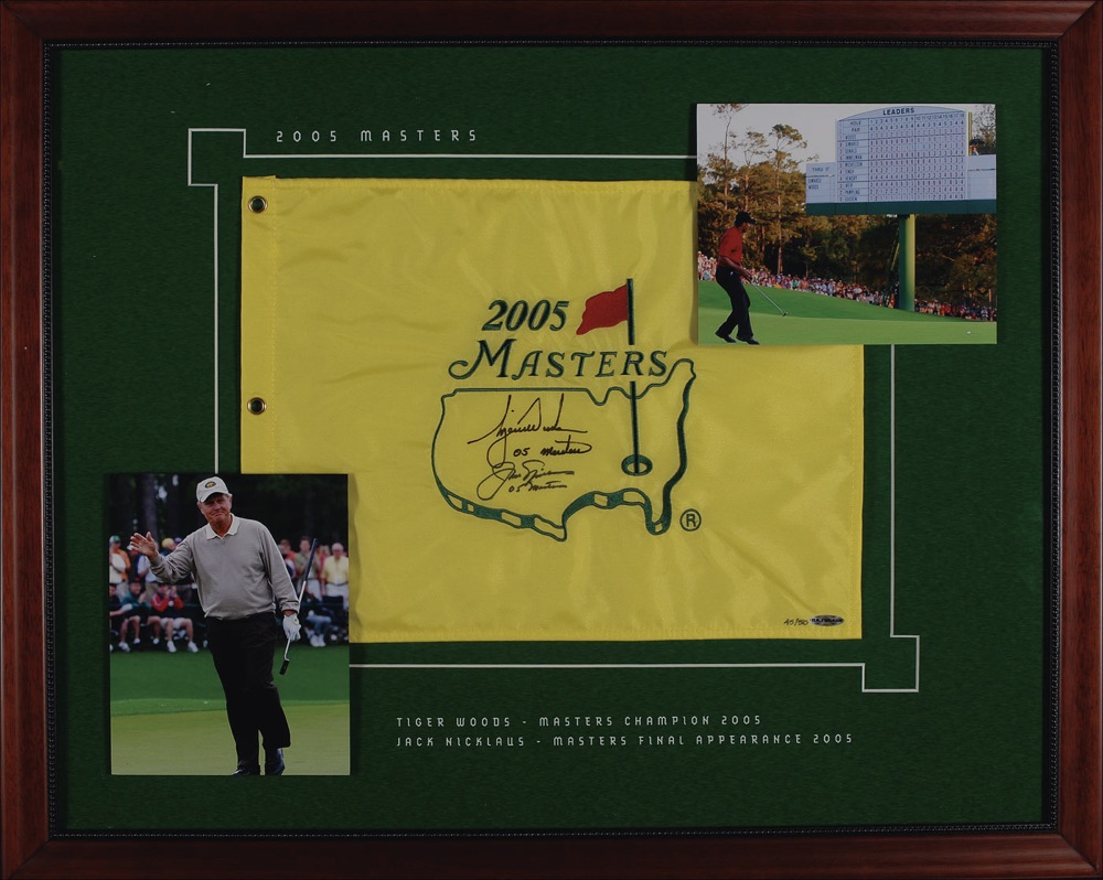 Lot #1326 Tiger Woods and Jack Nicklaus
