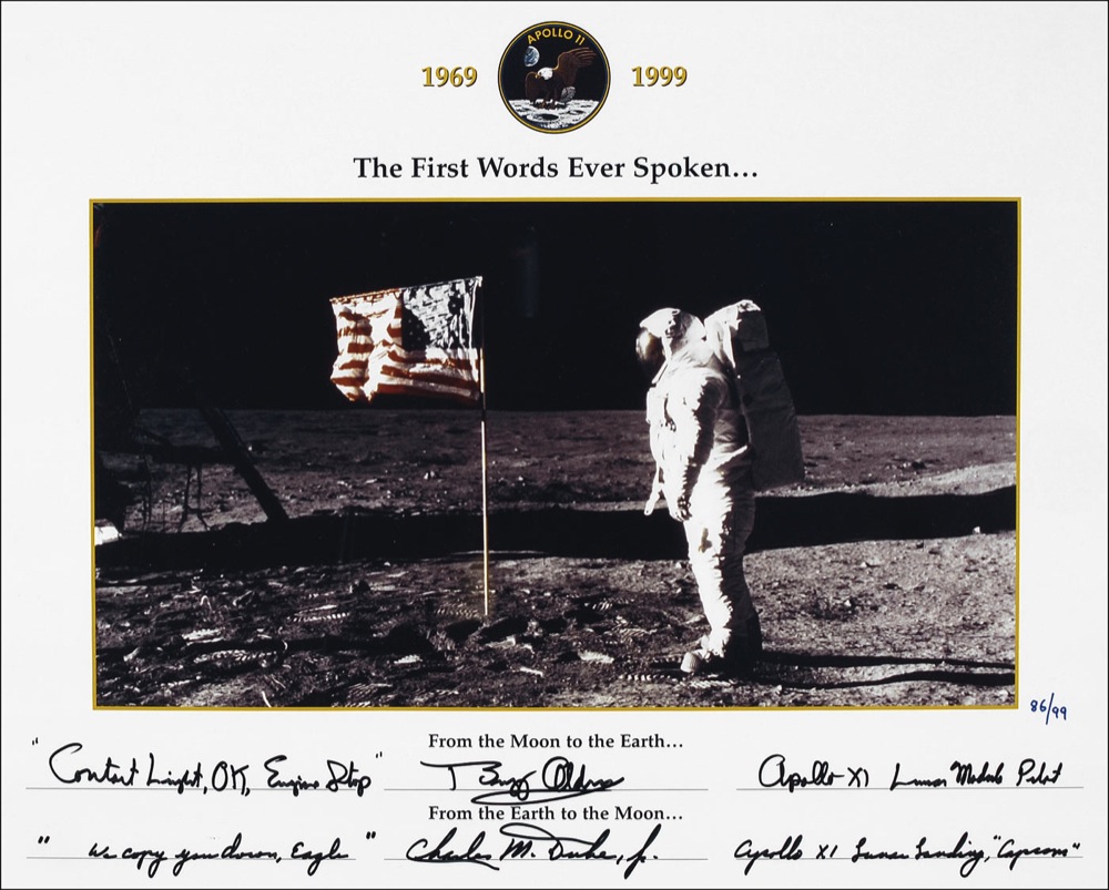 Lot #460 Apollo 11: Aldrin and Duke