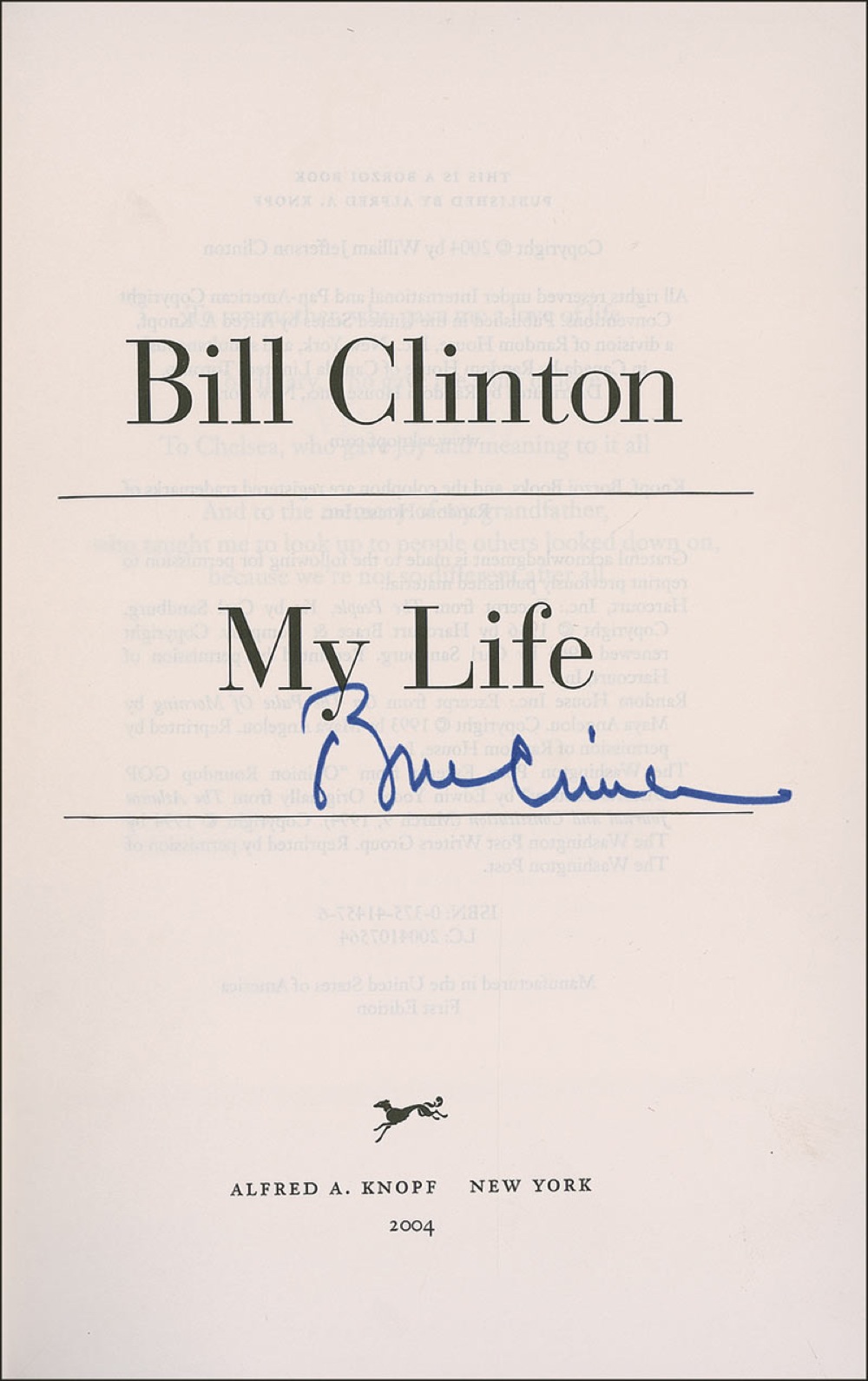 Lot #20 Bill Clinton