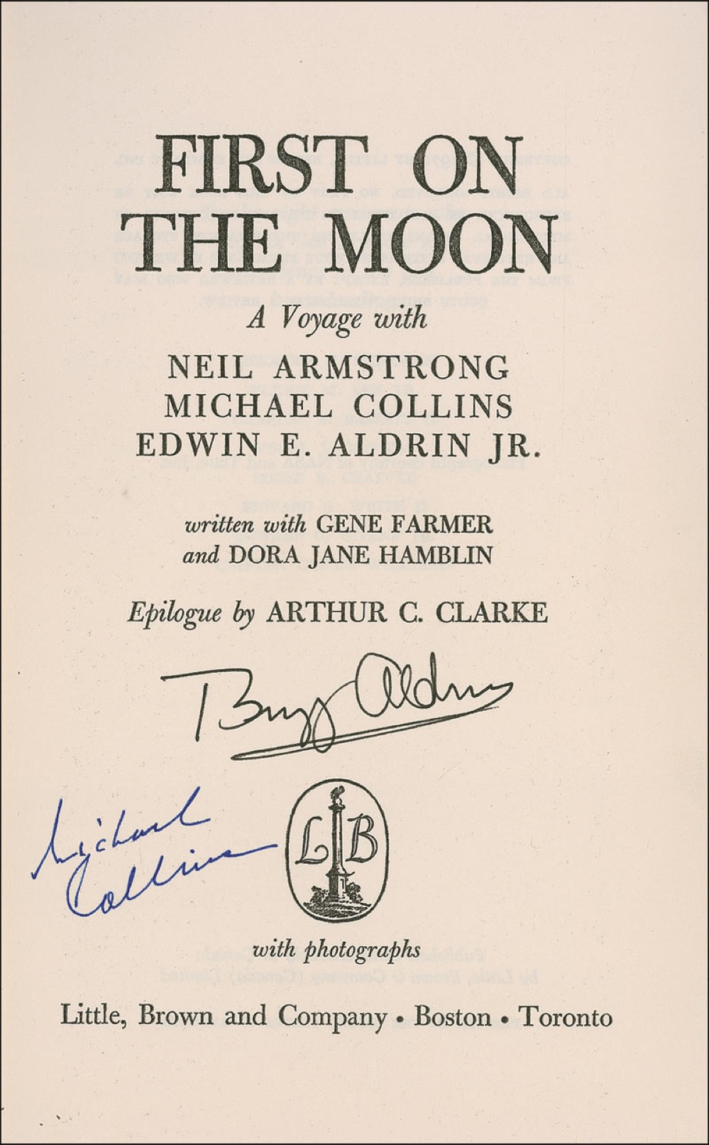 Lot #488 Apollo 11: Aldrin and Collins