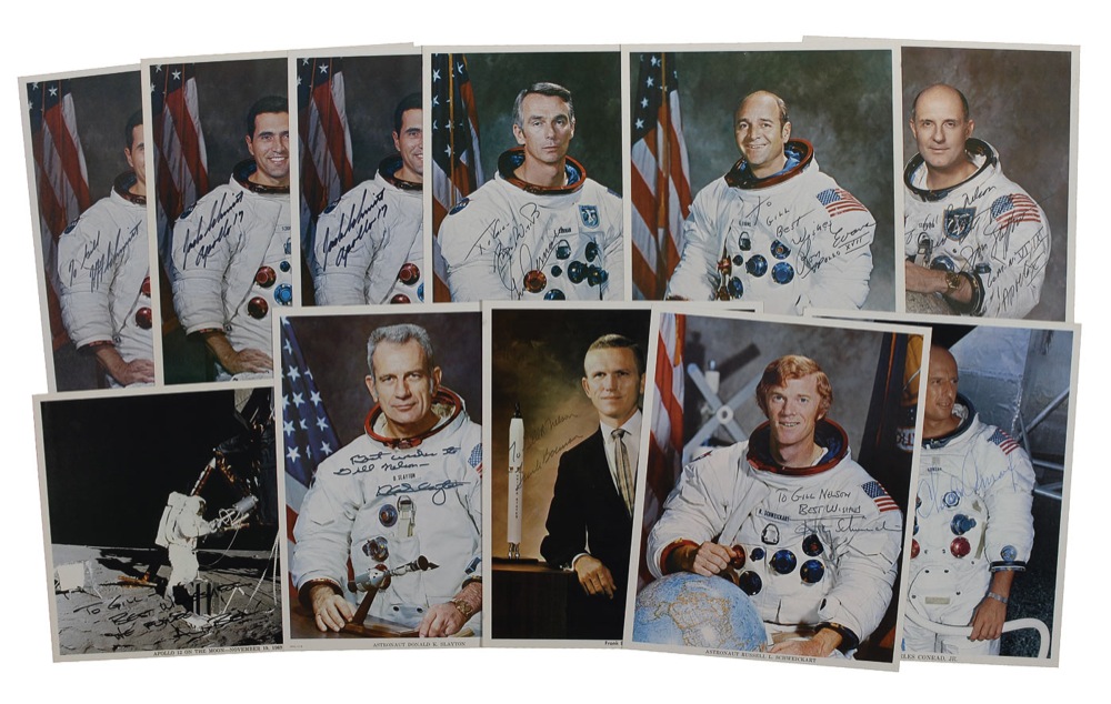 Lot #493 Apollo Astronauts