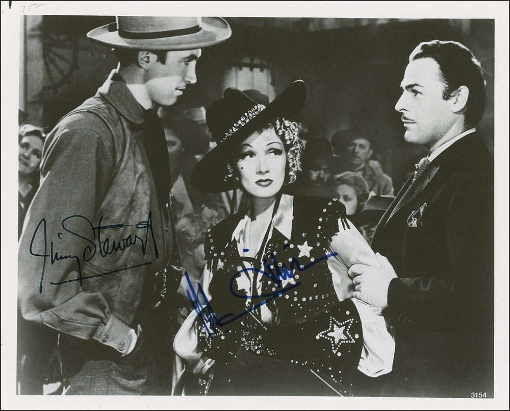 Lot #1112 James Stewart and Marlene Dietrich