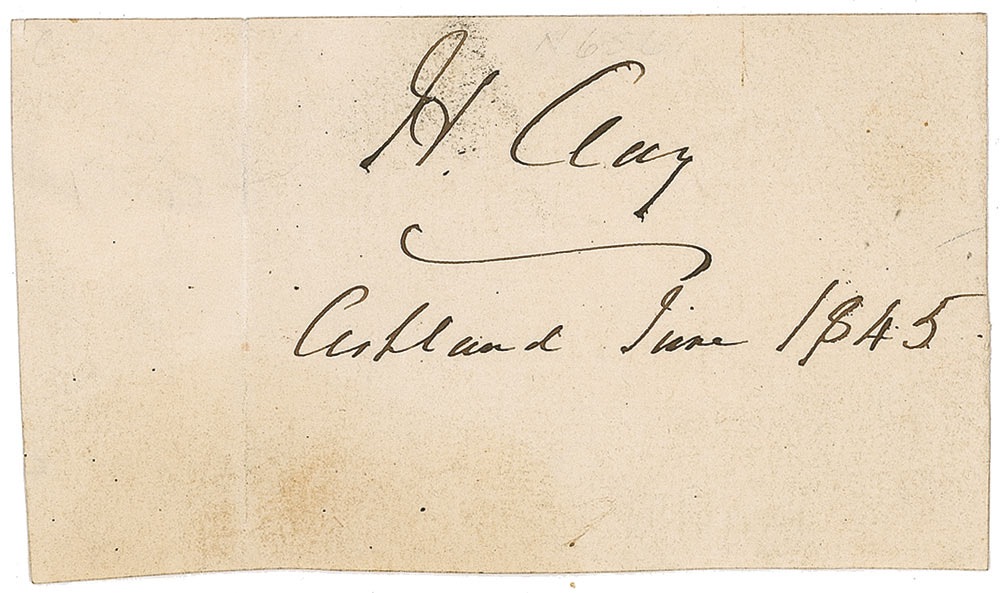 Lot #230 Henry Clay