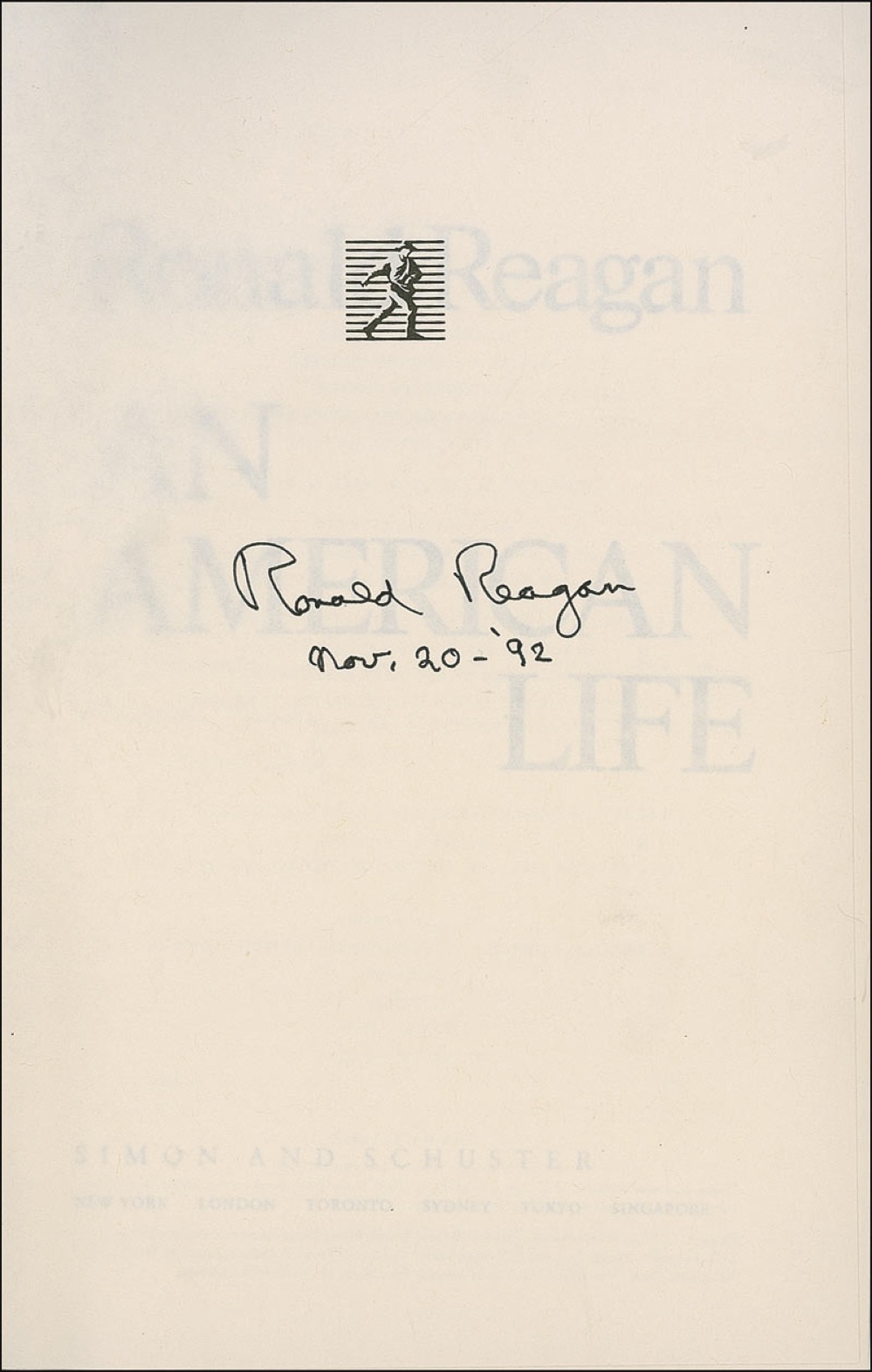 Lot #130 Ronald Reagan