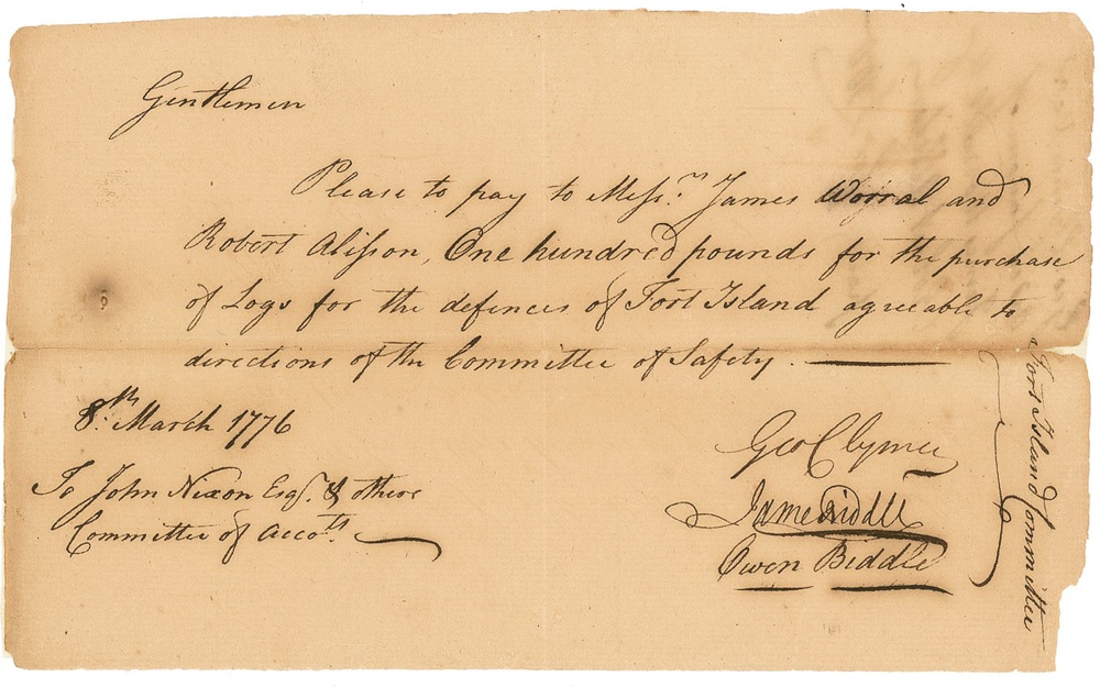 Lot #246 Declaration of Independence: George