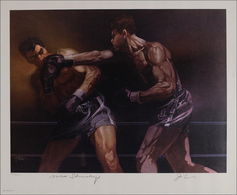 Lot #1306 Joe Louis and Max Schmeling