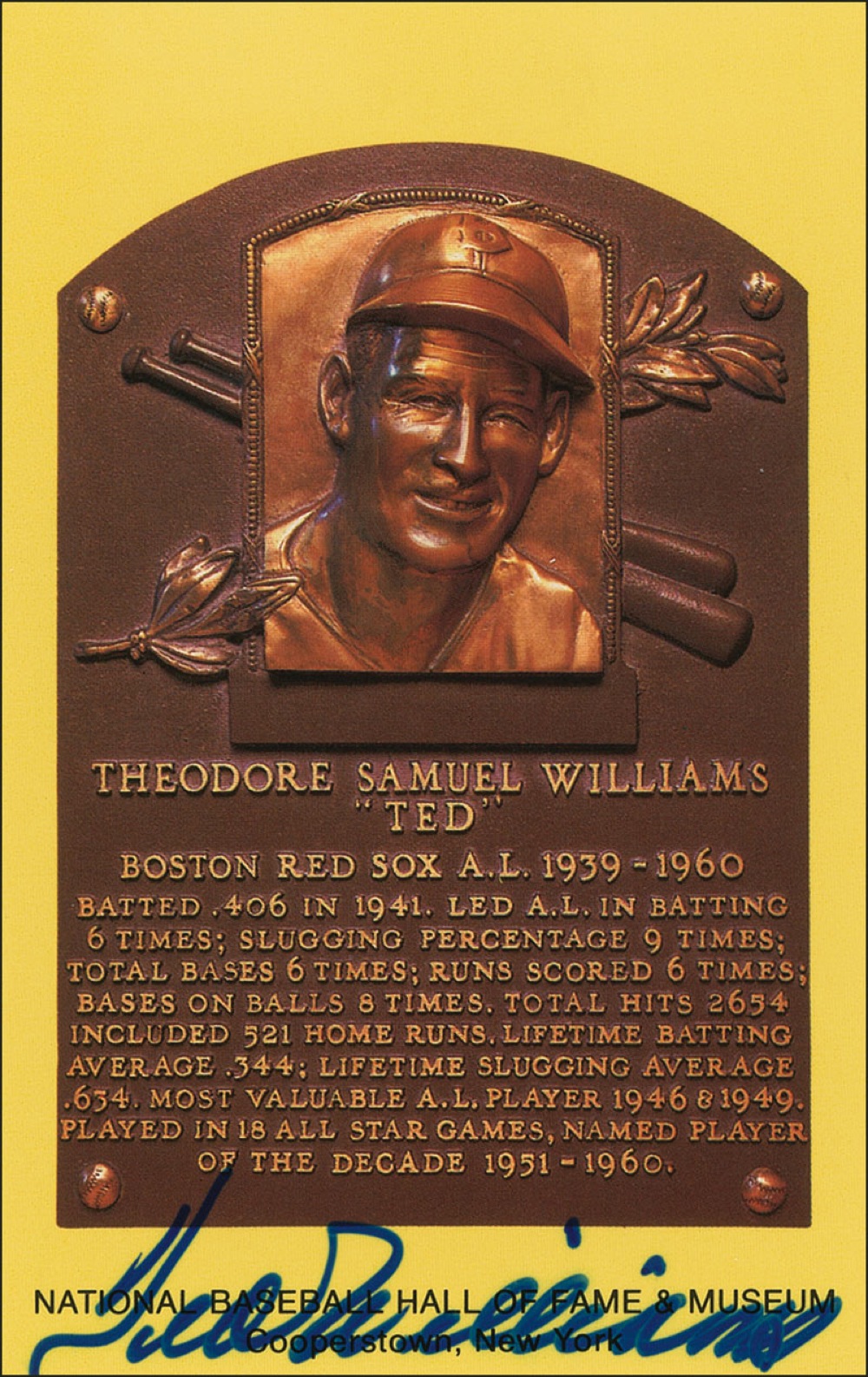 Lot #1370 Ted Williams