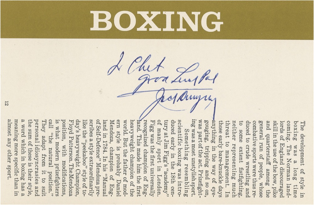 Lot #1260 Boxing Greats