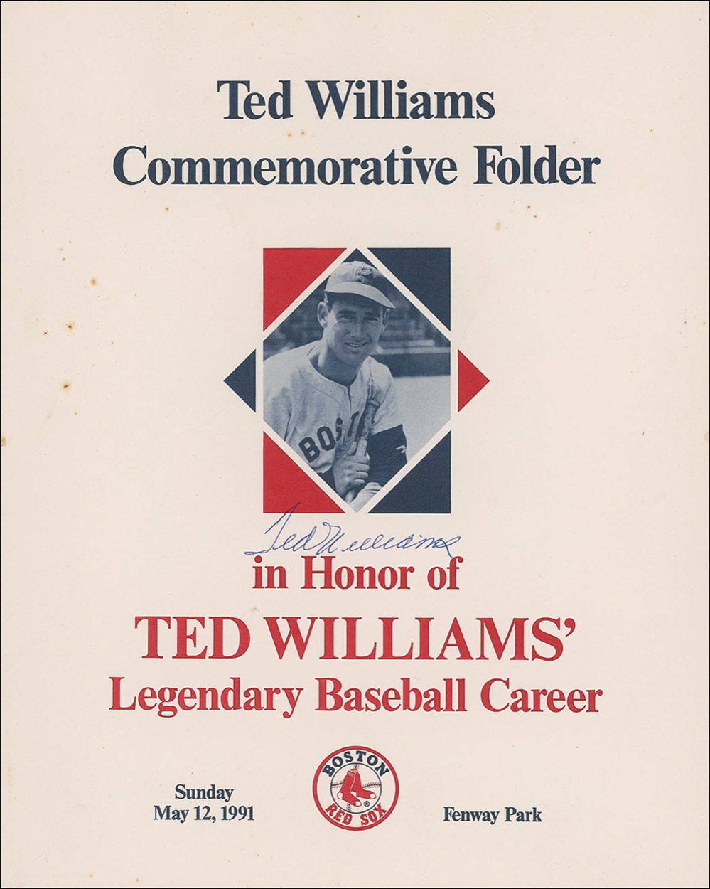 Lot #1372 Ted Williams