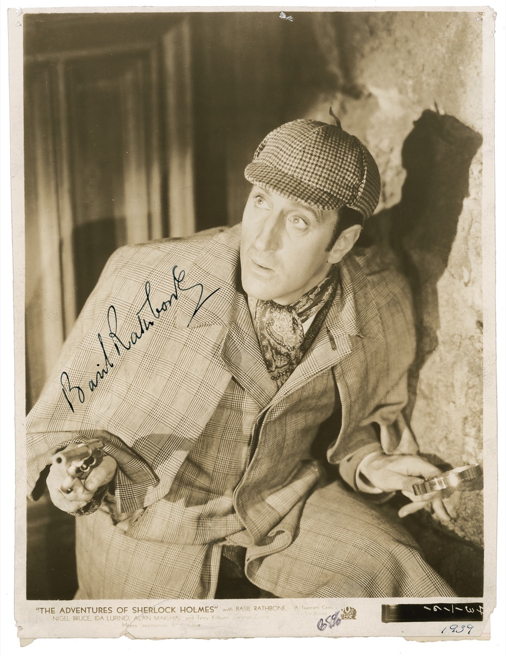 Lot #1184 Sherlock Holmes: Basil Rathbone