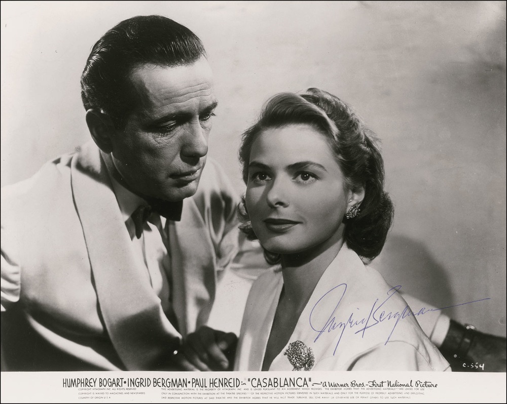 Lot #996 Casablanca: Ingrid Bergman