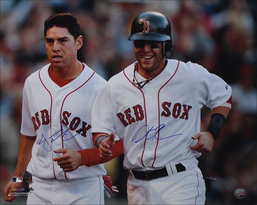 Lot #1259 Boston Red Sox: Pedroia and Ellsbury