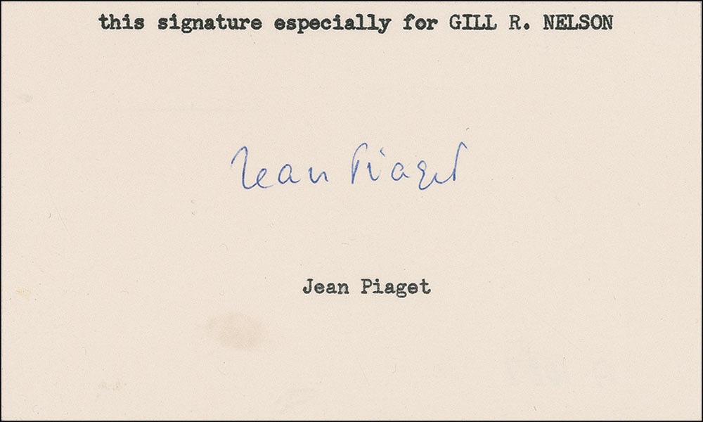 Lot #363 Jean Piaget