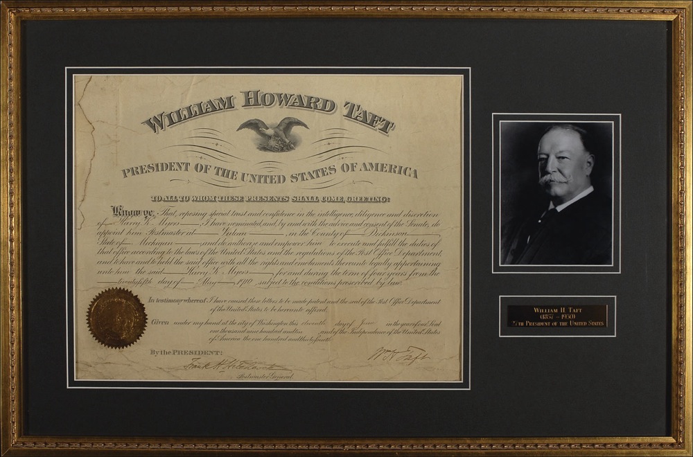 Lot #181 William H. Taft