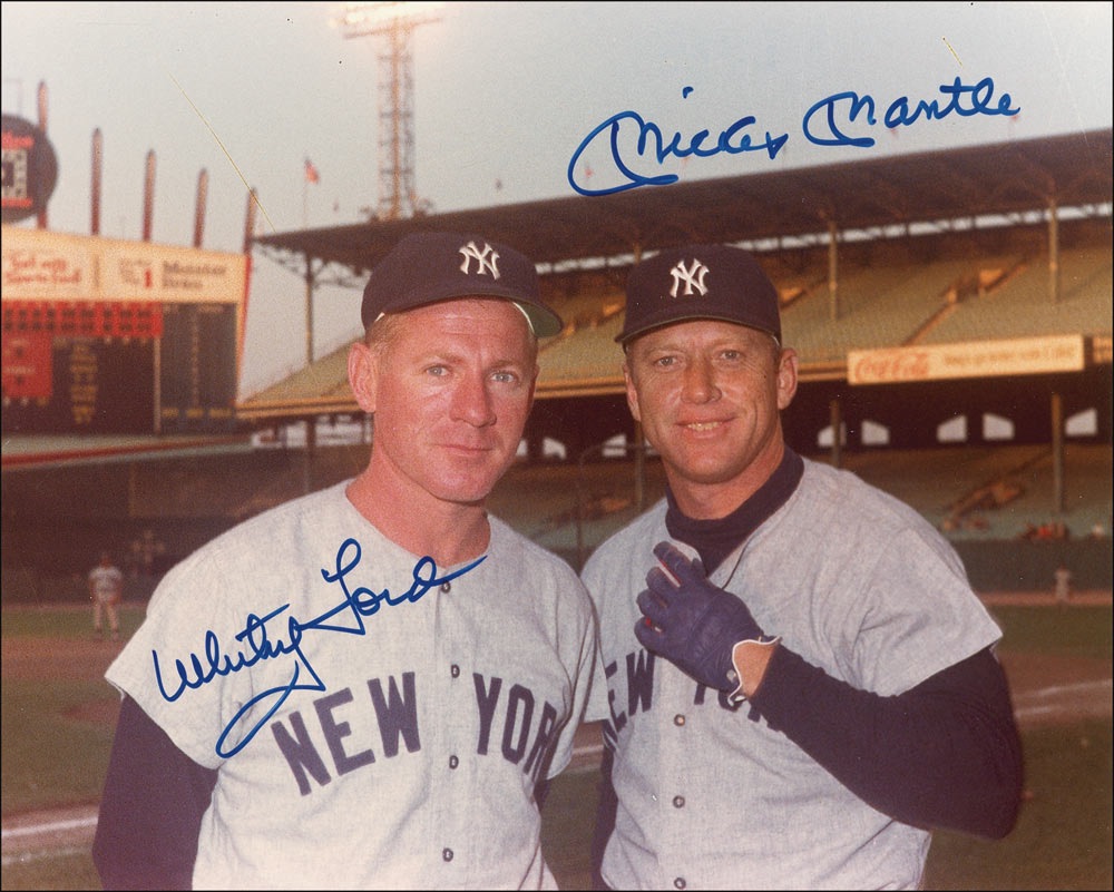 Lot #1291 Mickey Mantle and Whitey Ford