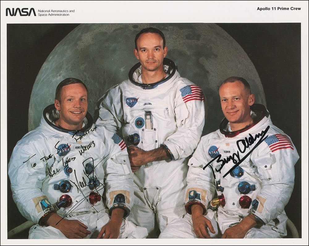 Lot #494 Apollo 11: Armstrong and Aldrin