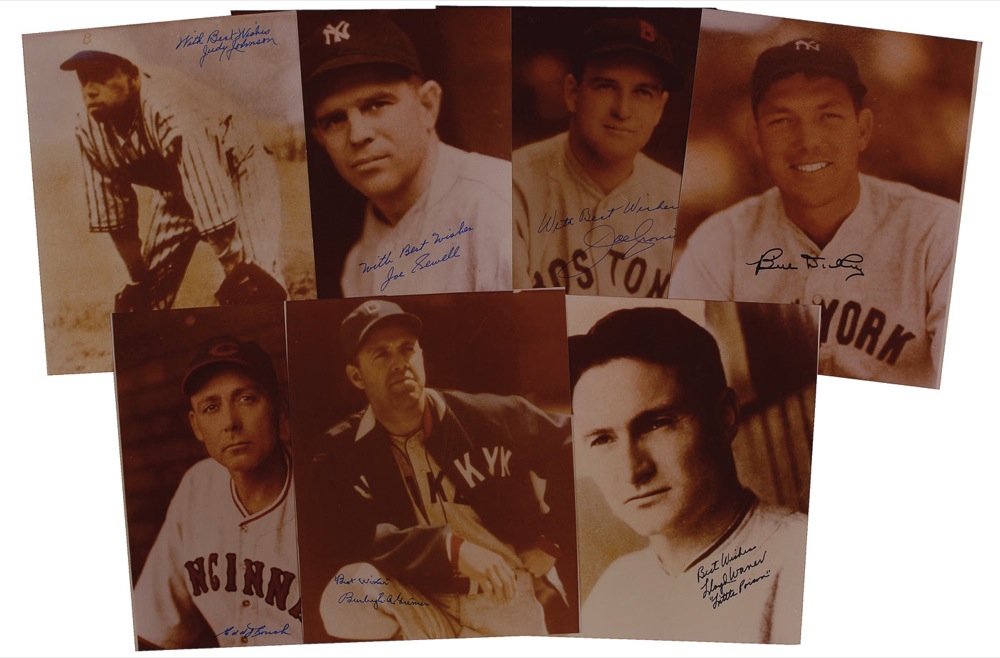 Lot #1184 Baseball Hall of Famers