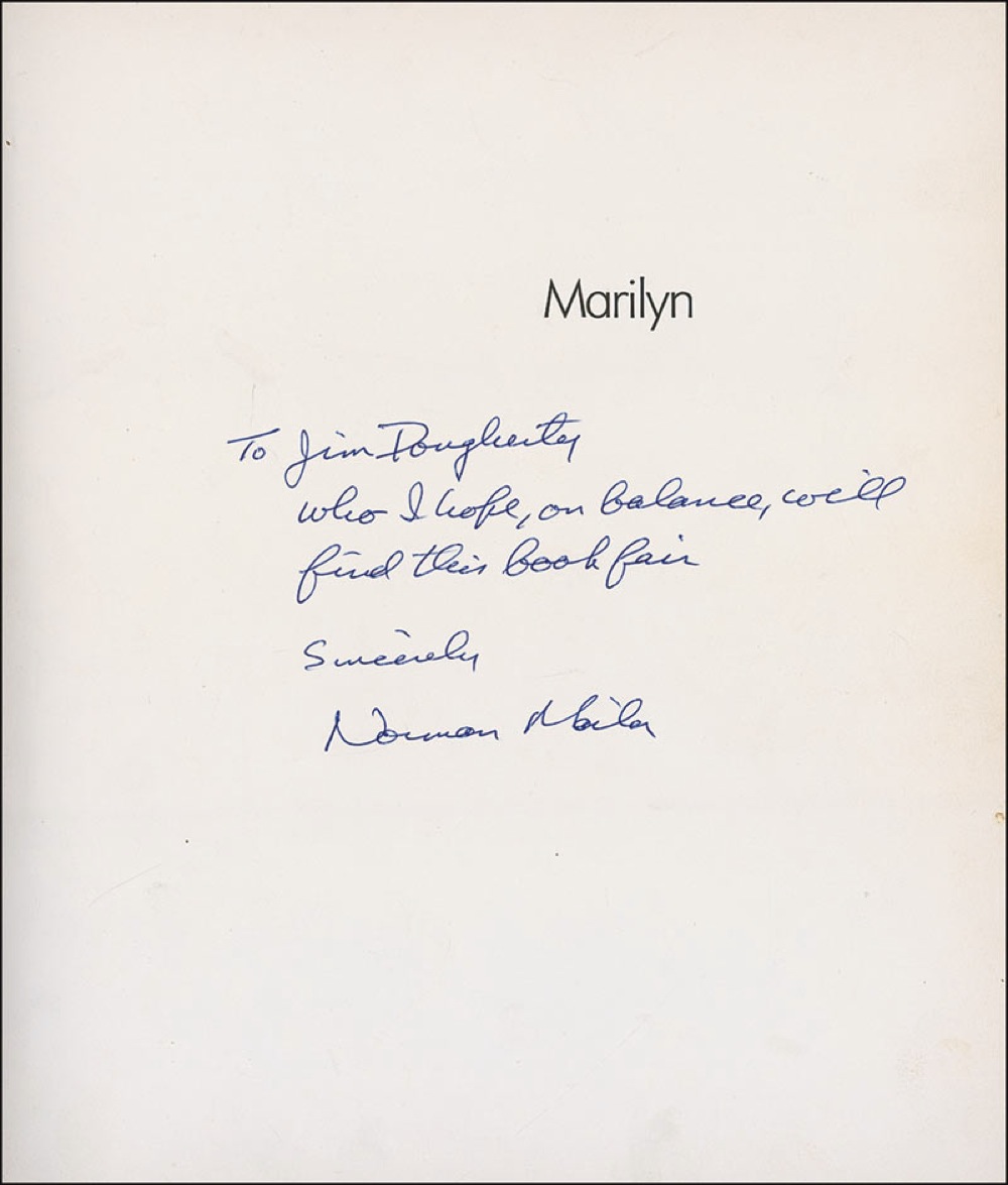 Lot #1088 Marilyn Monroe: Mailer and Dougherty