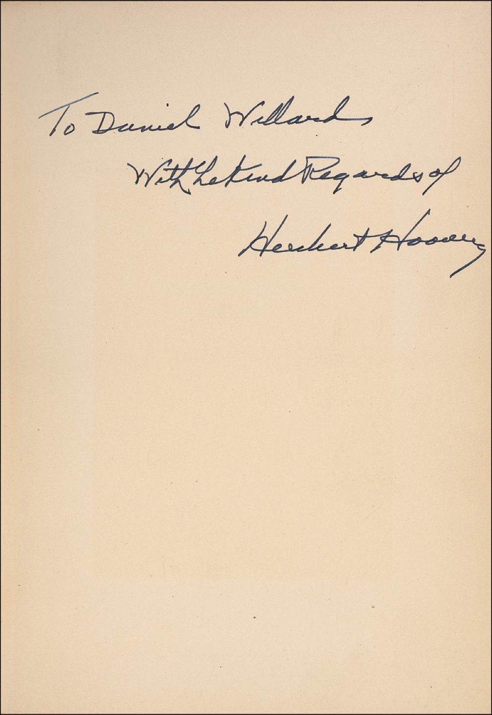Lot #83 Herbert Hoover
