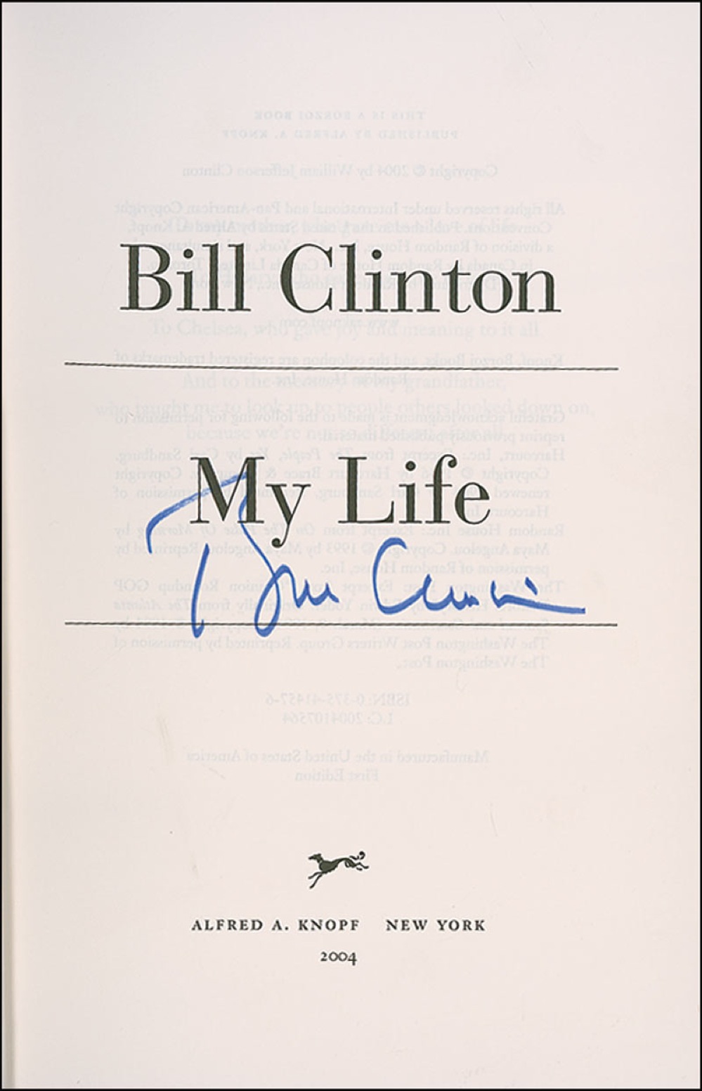 Lot #20 Bill Clinton