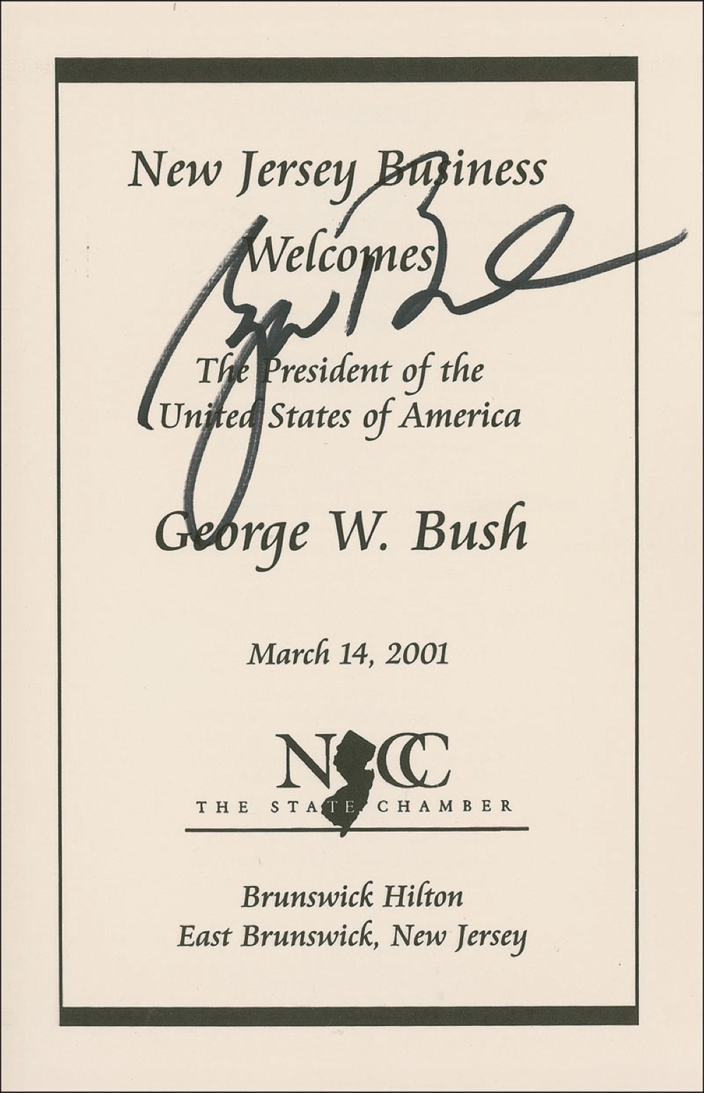 Lot #19 George W. Bush