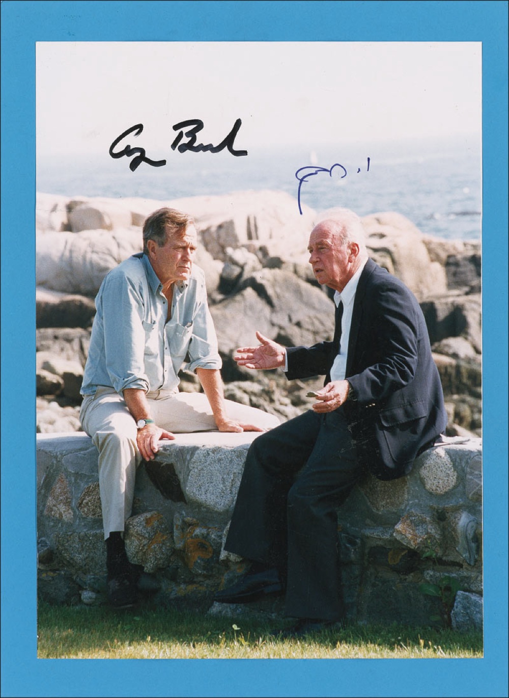 Lot #10 George Bush and Yitzhak Rabin
