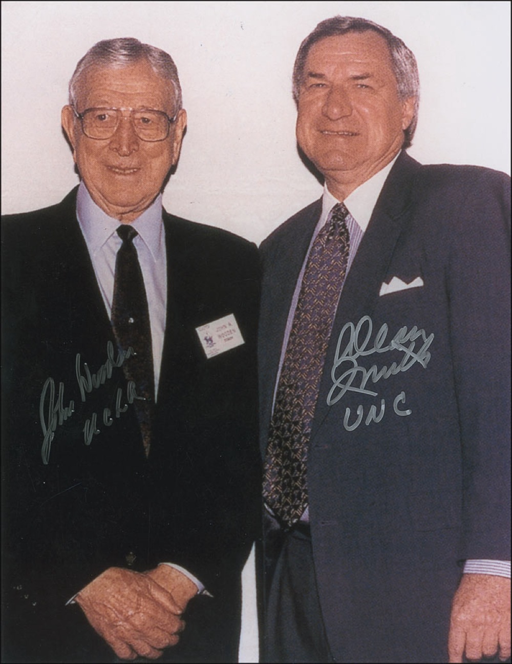 Lot #1266 John Wooden and Dean Smith