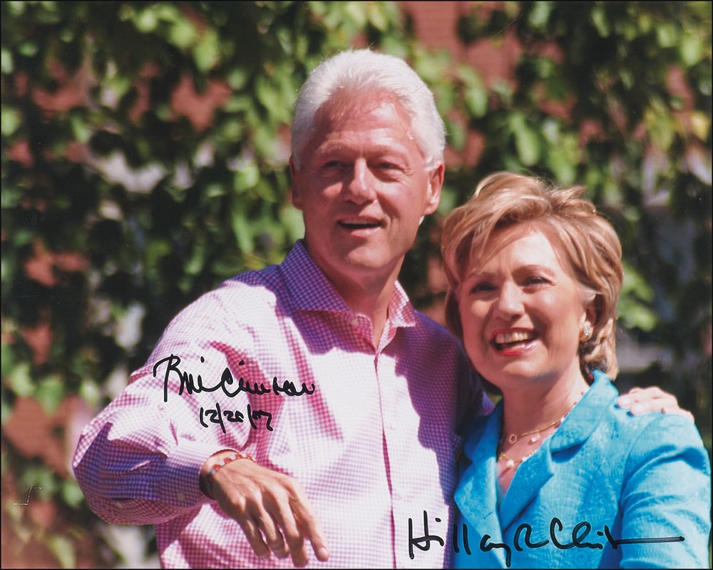 Lot #32 Bill and Hillary Clinton