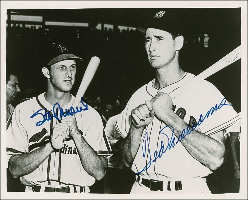 Lot #1261 Ted Williams and Stan Musial