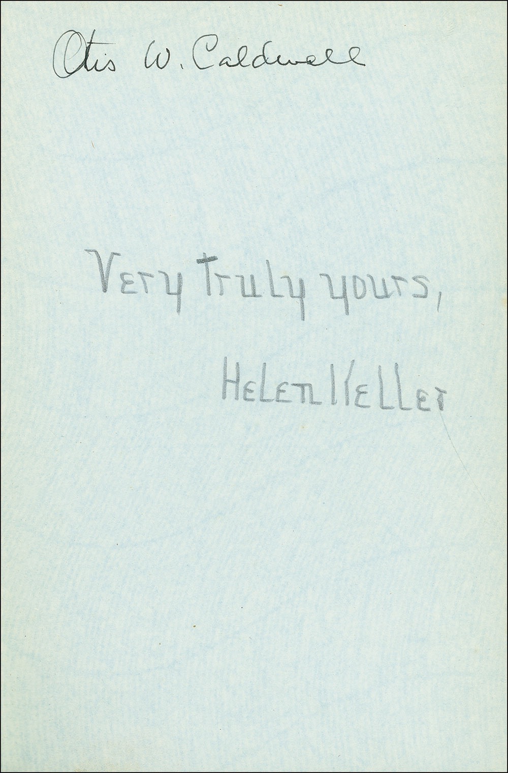 Lot #304 Helen Keller