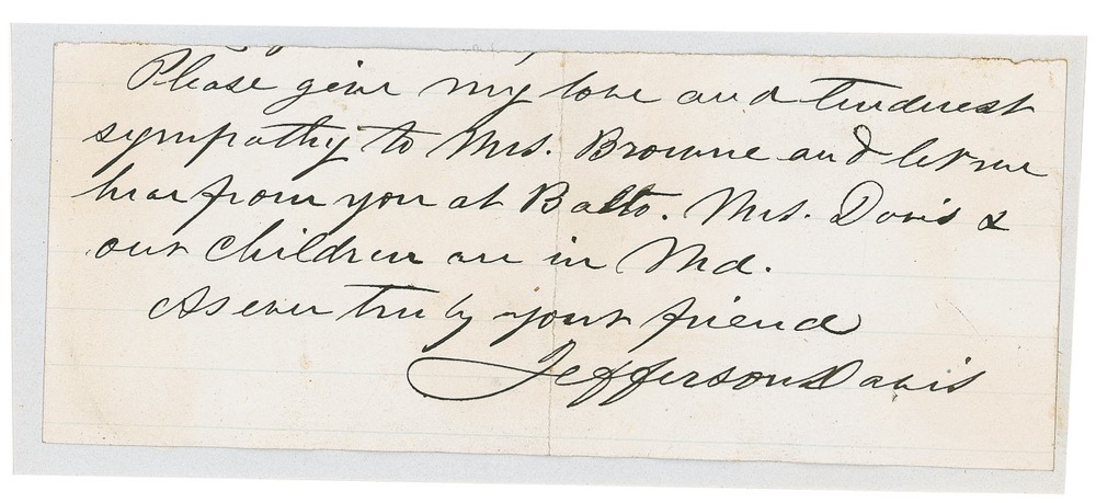 Lot #245 Jefferson Davis