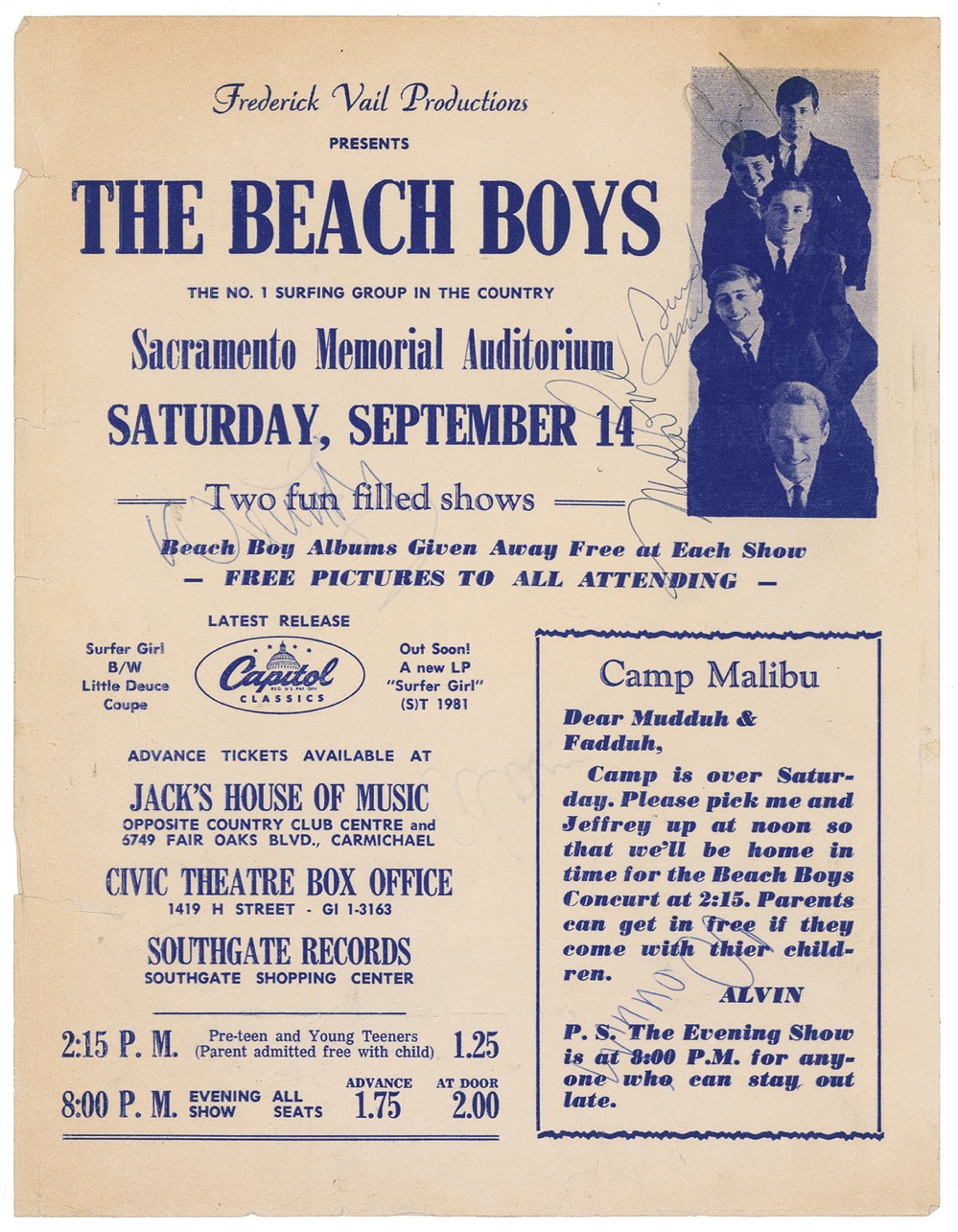 Lot #724 Beach Boys