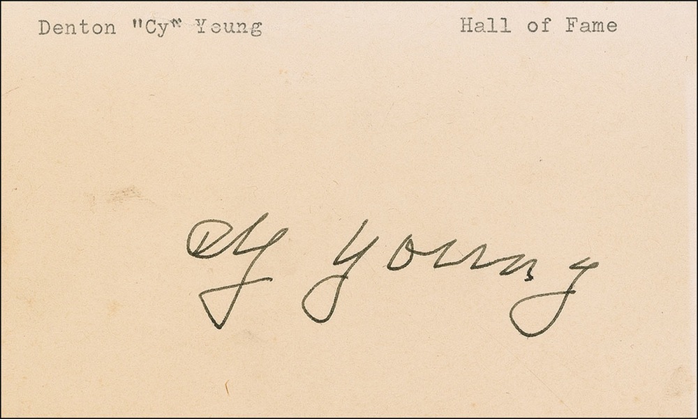 Lot #1272 Cy Young