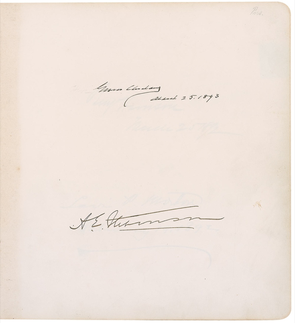 Lot #167  19th Century Autograph Album