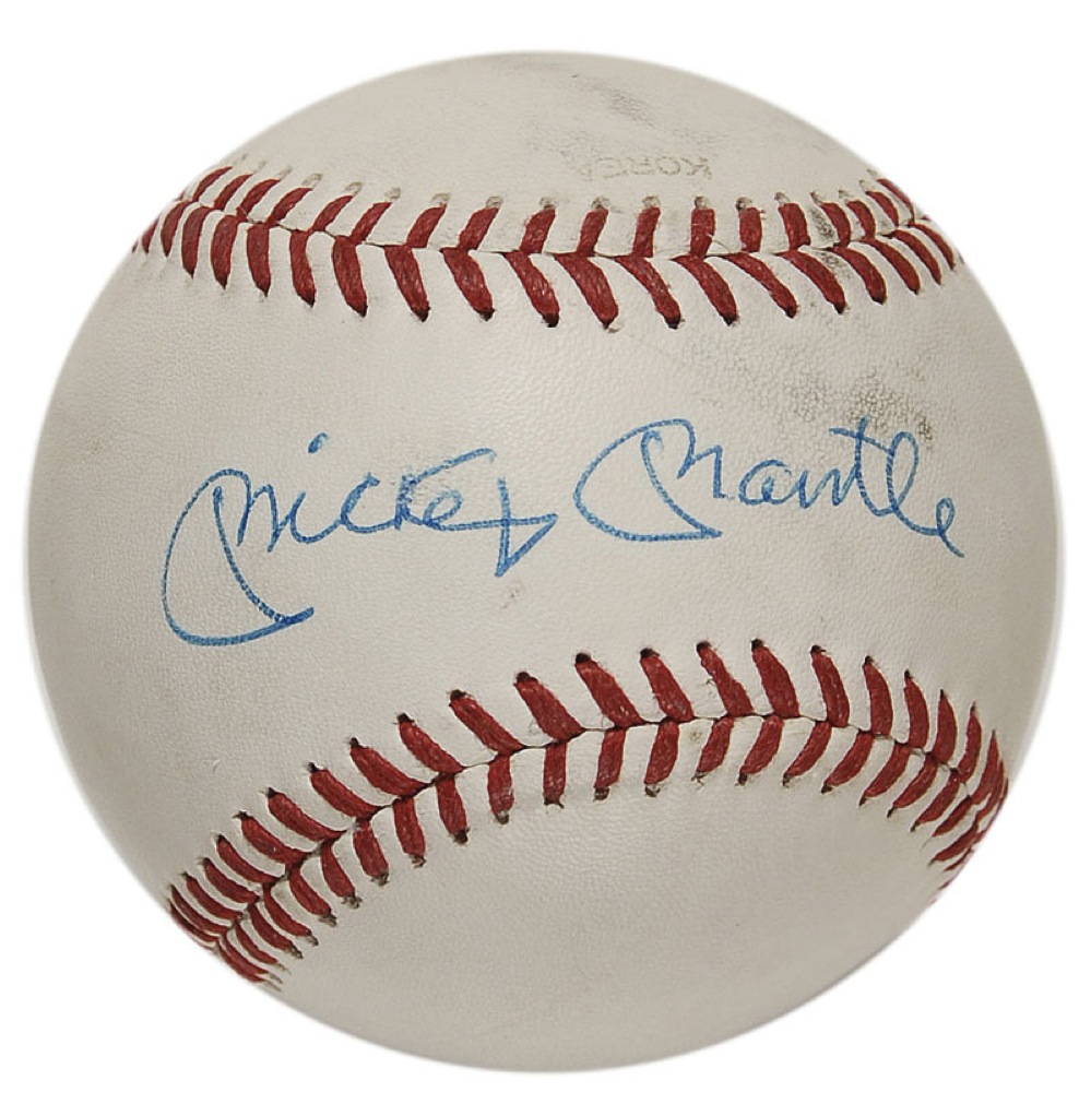 Lot #1208 Mickey Mantle