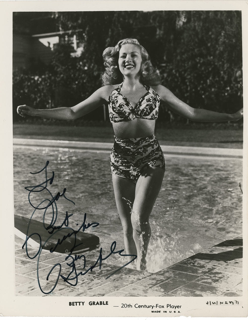 Lot #905 Betty Grable